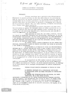 Informe sobre agitación y propaganda por Javier Canseco