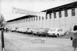Concentración de los trabajadores en la fábrica Construcciones Metálicas Fernández Palacios – 01