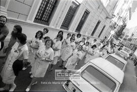 Marcha de las auxiliares de clínica reivindicando su equiparación a FP1
