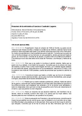 Entrevista a Francisco Cuadrado Lagares