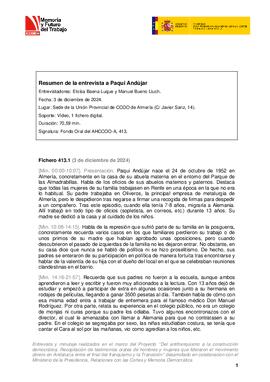 Entrevista a Paqui Andújar