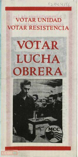 “Votar unidad. Votar resistencia. Votar lucha obrera”