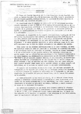 Comunicado del Comité Ejecutivo del PCOE sobre la situación del país.