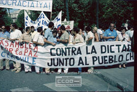 Manifestación de apoyo al pueblo chileno