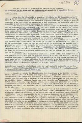 “El carácter de la lucha por la autonomía en Andalucía y nuestras tareas”. Informe para la II Conferencia Provincial de Sevilla de la [OCE (Bandera Roja)]