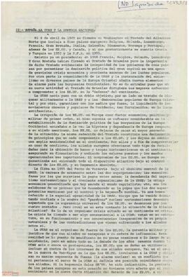 Resolución del I Congreso sobre el proyecto de resolución sobre España y la OTAN.