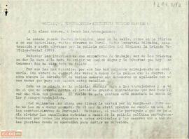 “Sociales torturadores: ¡recibiréis vuestro castigo! “. Llamamiento del Comité Provincial de Zaragoza del Movimiento Comunista de España para pedir la disolución de los cuerpos represivos