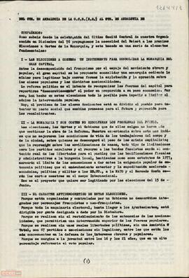 Comunicado del Comité de Andalucía de la Organización Comunista de España (Bandera Roja) referente a las elecciones generales