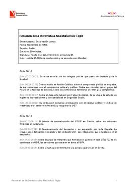 Entrevista a Ana María Ruiz-Tagle