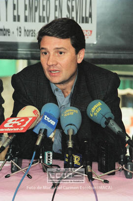 Rueda de prensa y asamblea de CC.OO. Sevilla con Antonio Gutierrez – 07