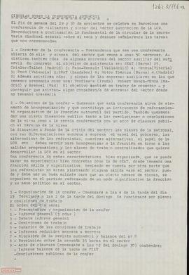 Circular de la Secretaría de Organización de la [LCR] sobre la conferencia de militantes y simpatizantes del sector de la automoción de la LCR