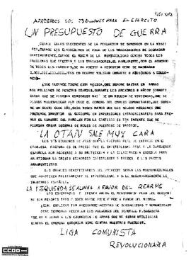 “Aprobados los 23 millones para el ejército: un presupuesto de guerra”