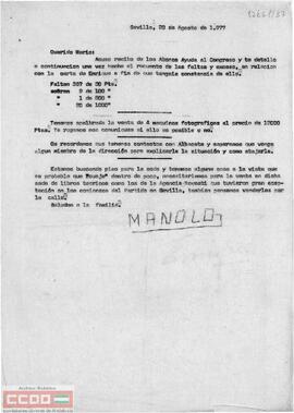 Copia de la carta de Manolo a Mario.