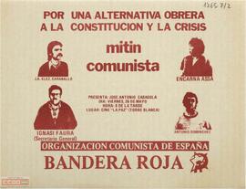 “Mitin comunista: por una alternativa obrera a la Constitución y la crisis...”