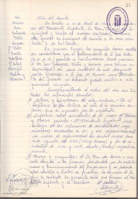 1966 (15 de abril) – Acta del Comité de Seguridad e Higiene