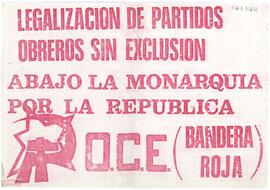 “Legalización de partidos obreros sin exclusión...”