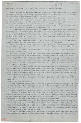 “Opresión de la mujer en el sistema capitalista: el trabajo doméstico”. Estudio de la Comisión de la Mujer del Comité Provincial de Sevilla de la [OCE (Bandera Roja)]