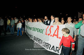 Manifestación de los trabajadores de I.S.A. – 33