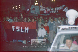 Manifestación en defensa de Nicaragua celebrada en noviembre de 1984 – 22