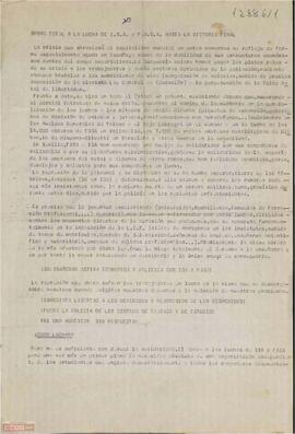 “Apoyo total a la lucha de ISA y FASA hasta la victoria total”