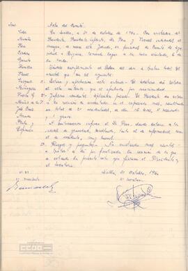 1960 (31 de octubre) – Acta del Comité de Seguridad e Higiene