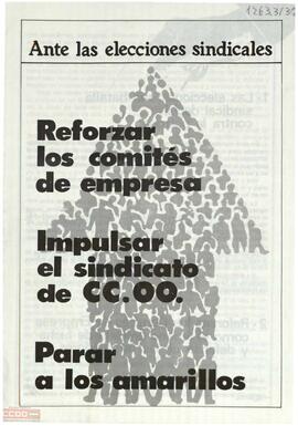 “Ante las elecciones sindicales: reforzar los comités de empresa...”