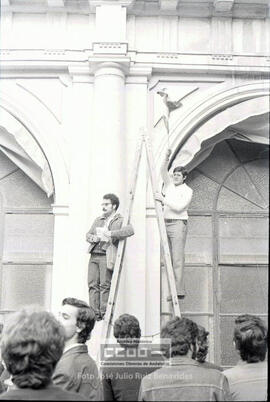 Acciones de los alumnos de la Universidad de Sevilla durante la huelga general de la COS – 15