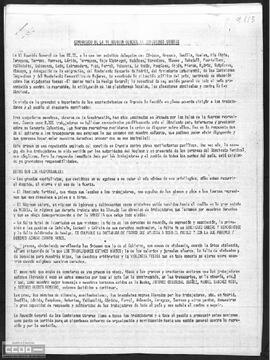 Comunicado de la VI Reunión General de Comisiones Obreras. Sobre los sucesos de Granada, los problemas de la huelga general, jornada por la amnistía y elecciones sindicales.