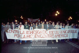 Manifestación en defensa de Nicaragua celebrada en noviembre de 1984 – 45