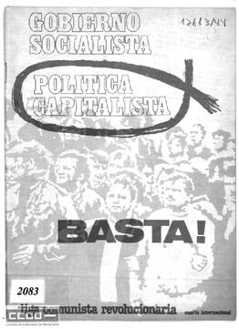“Gobierno socialista, política capitalista: basta!”