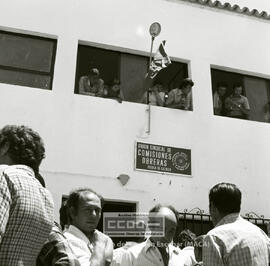 Visita de Marcelino Camacho a La Luisiana y a Puebla de Cazalla