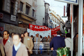 Manifestación de trabajadores de la Alimentación contra los despidos en Cunia – 04