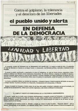 “En defensa de la democracia: el pueblo unido y alerta. Contra el golpismo, la tolerancia y el deterioro de las libertades”. Declaración del Comité Ejecutivo de la OCE (BR)