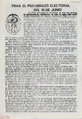 “Tras el pucherazo electoral del 15 de junio”. Declaración del Partido Comunista de España (marxista-leninista) sobre las elecciones generales del 15 de junio
