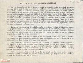 “El 1º de mayo y las elecciones sindicales”. Declaración del Comité Local de Zaragoza del PTE