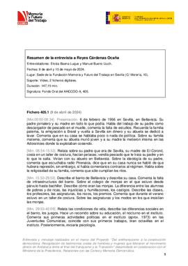 Entrevista a Reyes Cárdenas Ocaña