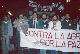 Manifestación en defensa de Nicaragua celebrada en noviembre de 1984 – 26