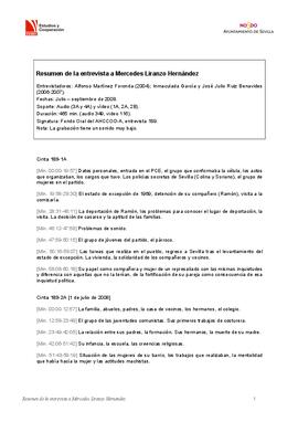 Entrevista a Mercedes Liranzo Hernández