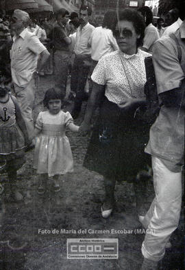 Manifestación en defensa de Nicaragua celebrada en junio de 1983