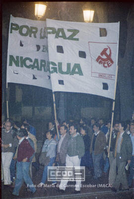 Manifestación en defensa de Nicaragua celebrada en noviembre de 1984 – 33