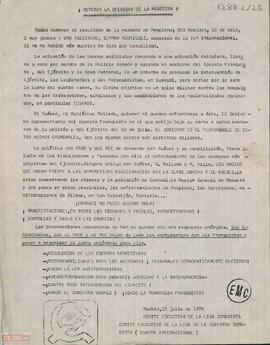 “¡Detener la ofensiva de la reacción!”. Comunicado de los comités ejecutivos de la Liga Comunista y de la Liga de la Juventud Comunista.