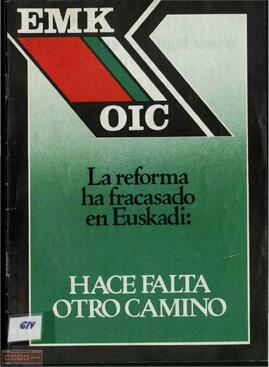“La reforma ha fracasado en Euskadi: hace falta otro camino”