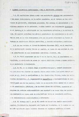 Informe sobre el movimiento ciudadano.