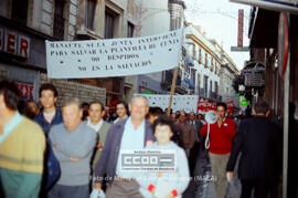 Manifestación de trabajadores de la Alimentación contra los despidos en Cunia – 03