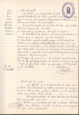 1965 (30 de septiembre) – Acta del Jurado