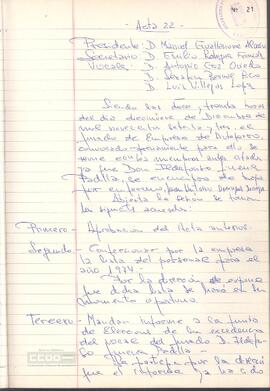 1973 (19 de diciembre) – Acta del Jurado (núm. 22)