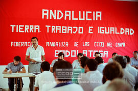 Conferencia de la Federación andaluza del campo de CCOO sobre Empleo Comunitario celebrada en Badalatosa – 01