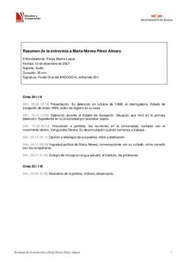 Entrevista a María Nieves Pérez Almero