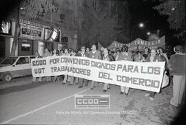 Manifestación de CC.OO. de Comercio Sevilla, en defensa de su convenio