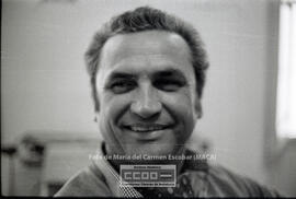 Primeros planos de dirigentes de CCOO y del PCA